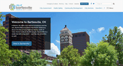 Desktop Screenshot of cityofbartlesville.org