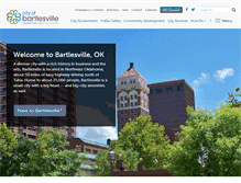 Tablet Screenshot of cityofbartlesville.org